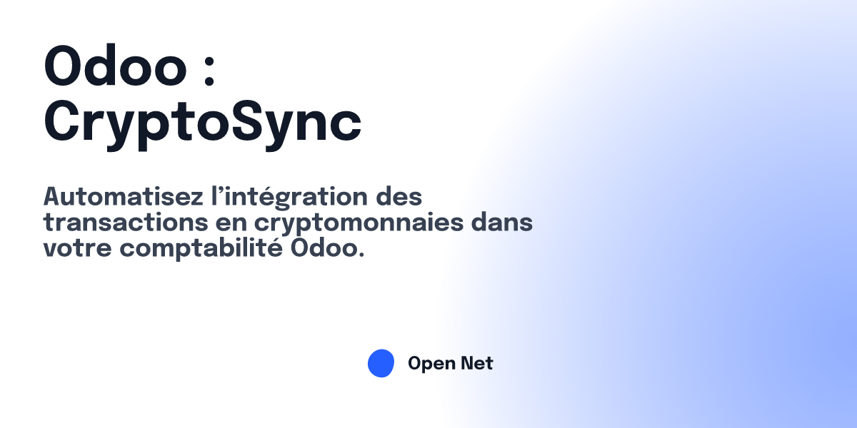 Odoo : CryptoSync | Open Net